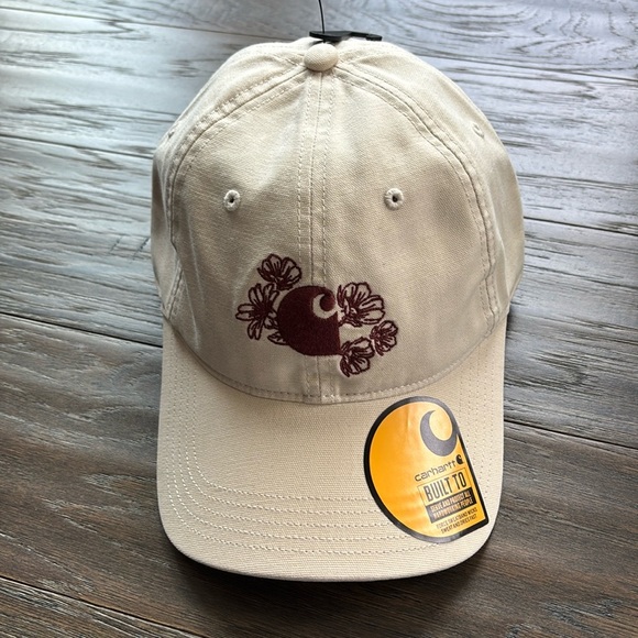 Carhartt Force Sweatband,Canvas,Floral Graphic Ball Cap,buckle close,wicks sweat - Picture 1 of 6